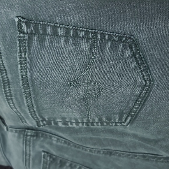 AG ADRIANO GOLDSCHMIED The Legging Ankle Super Skinny Green Jeans Size 28 R - Picture 16 of 16